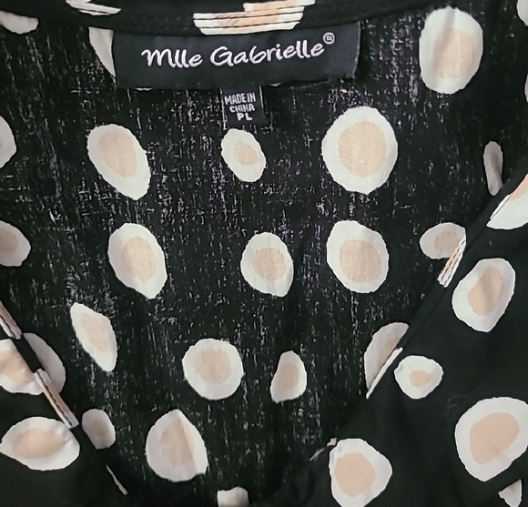 Black With White Polka Dot Sleeveless Women's Dress With Pockets! - Picture 5 of 6